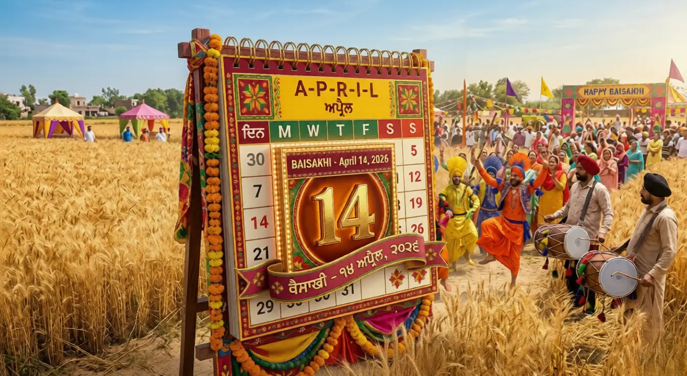 Baisakhi 2026 date April 14